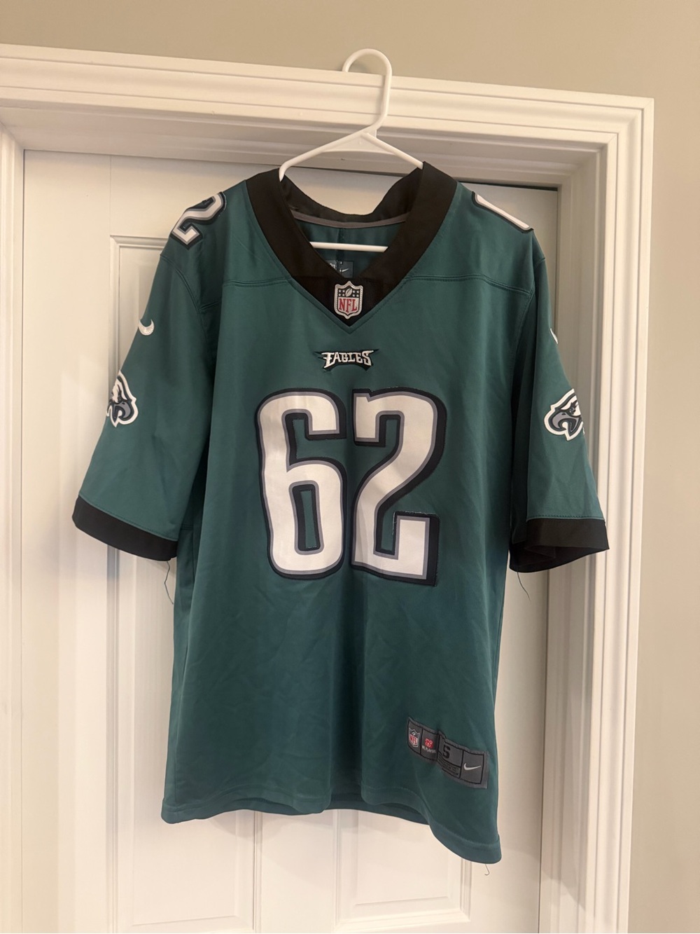 Philadelphia Eagles #62 Jason Kelce Men's NFL Game Jersey - Green